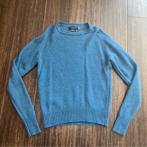 vtg Wool Pullover Sweater Blue Mens Lasalles Mens Store M/L.